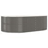 vidaXL Lit sur&eacute;lev&eacute; de jardin Gris 212x140x68cm Acier galvanis&eacute;