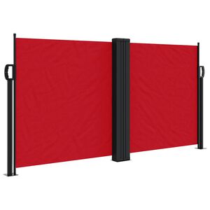 vidaXL Auvent lat&eacute;ral r&eacute;tractable rouge 120x1200 cm