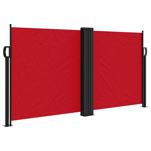vidaXL Auvent lat&eacute;ral r&eacute;tractable rouge 120x1200 cm