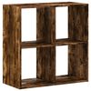vidaXL Biblioth&egrave;que ch&ecirc;ne fum&eacute; 68,5x32x68,5 cm bois d'ing&eacute;nierie