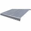 vidaXL Auvent pliable motoris&eacute; 400 cm Bleu/blanc