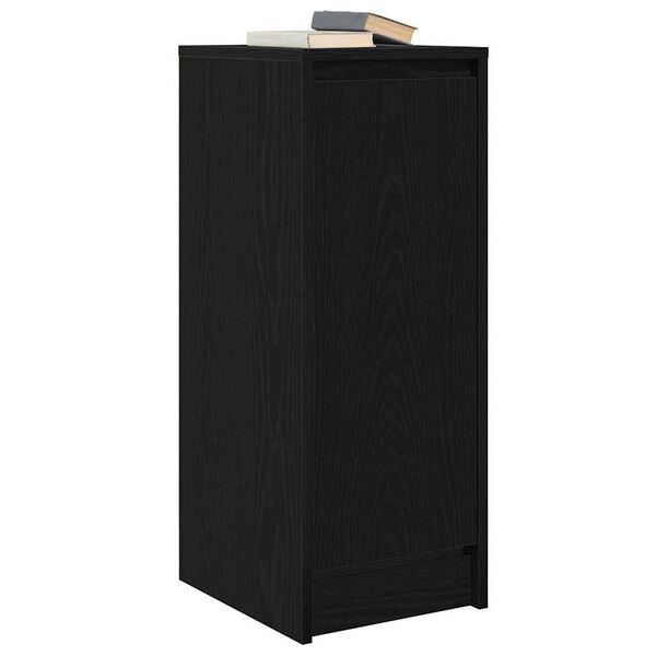 vidaXL Buffet chêne noir 29,5x34x76 cm bois d'ingénierie