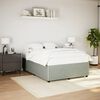 vidaXL Cadre de lit sans matelas gris clair 160x200 cm velours