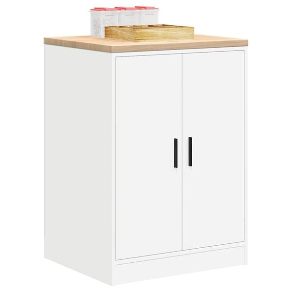 vidaXL Armoire de rangement de garage blanc 60x51x85 cm bois de pin