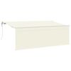 vidaXL Auvent R&eacute;tractable Cr&egrave;me 400 x 200 cm Polyester et Aluminium