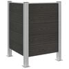vidaXL Cl&ocirc;ture de poubelle Gris 85 x 85 x 115 cm Aluminium et WPC