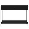 vidaXL Table console noir 100x34,5x75 cm bois d'ing&eacute;nierie