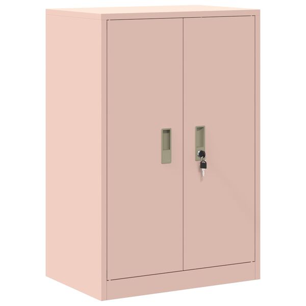vidaXL Armoire de rangement Rose 60 x 40 x 90 cm Acier