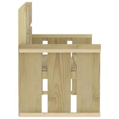 vidaXL Ensemble à manger de jardin 4 pcs Bois de pin imprégné