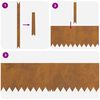 vidaXL Bordure de Pelouse 20 pcs Marron 100 x 0.05 x 20 cm