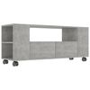 vidaXL Meuble TV Gris b&eacute;ton 120x35x48 cm Bois d'ing&eacute;nierie