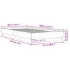 vidaXL Cadre de lit sans matelas sonoma gris 90x190 cm