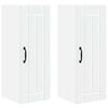 vidaXL Meuble mural LUCCA 2 pc Blanc Bois d'ing&eacute;nierie