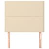 vidaXL T&ecirc;te de lit Cr&egrave;me 80x5x118/128 cm Tissu