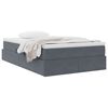 vidaXL Lit avec rangement et matelas Gris fonc&eacute; 120 x 200 cm Velours