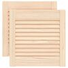 vidaXL Portes &agrave; lattes avec porte 2 pi&egrave;ces Naturel 39,5 x 39,4 cm