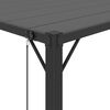 vidaXL Tonnelle avec toit &agrave; persienne 3x3 m Anthracite Tissu aluminium