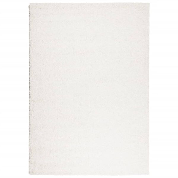 vidaXL Tapis shaggy PAMPLONA poils longs moderne cr&egrave;me 120x170 cm