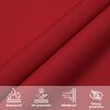 vidaXL Voile de parasol tissu oxford carré 6x6 m rouge