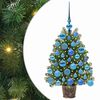 vidaXL Sapin de No&euml;l artificiel avec 150 LED Vert 75 cm PE et PVC