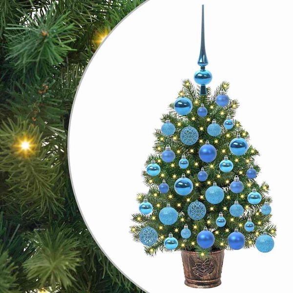 vidaXL Sapin de No&euml;l artificiel avec 150 LED Vert 75 cm PE et PVC