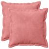 vidaXL Coussin avec oreiller HOUTEN 2 pc Rose Fl&oslash;jl