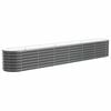 vidaXL Lit sur&eacute;lev&eacute; de jardin Acier galvanis&eacute; Anthracite
