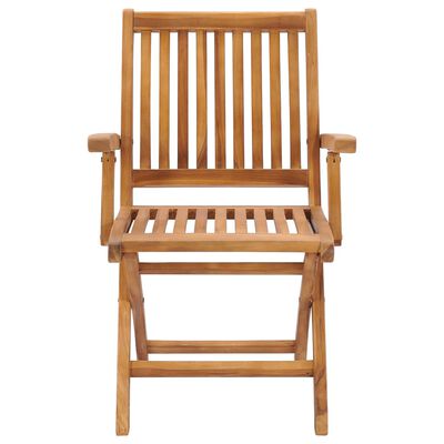 vidaXL Chaises pliables de jardin lot de 6 Bois de teck solide