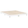 vidaXL Cadre de lit sans matelas blanc brillant 140x200 cm