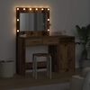 vidaXL Table de Toilette avec tiroir 2 pcs Marron 40 x 41 x 75 cm