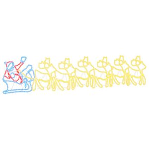 vidaXL D&eacute;coration de No&euml;l Multicolore 69 x 79 cm PVC