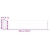 vidaXL Auvent lat&eacute;ral r&eacute;tractable de patio 100x500 cm Rouge