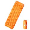 vidaXL Matelas de camping autogonflant avec oreiller 1 personne orange