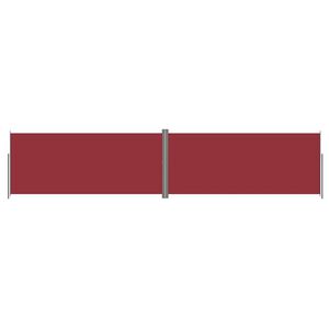 vidaXL Auvent lat&eacute;ral r&eacute;tractable Rouge 220x1000 cm