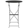 vidaXL Table bistrot Anthracite &Oslash; 50 x 71 cm Acier rev&ecirc;tu de poudre