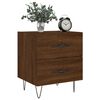 vidaXL Table de chevet ch&ecirc;ne marron 40x35x47,5 cm bois d&rsquo;ing&eacute;nierie