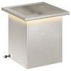 vidaXL Jardini&egrave;re de jardin avec LED Argent&eacute; 30 x 30 x 30 cm