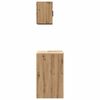 vidaXL Armoires garage 2 pcs ch&ecirc;ne artisanal bois d'ing&eacute;nierie