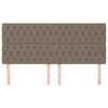 vidaXL T&ecirc;te de lit Taupe 200x7x118/128 cm Tissu