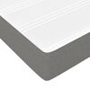 vidaXL Sommier à lattes de lit avec matelas Gris foncé 160x200cm Tissu