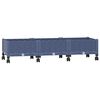vidaXL Jardini&egrave;re avec Roues Gris Bleu 120 x 40 x 33 cm PP
