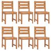 vidaXL Ensemble &agrave; manger de jardin 7 pcs Bois de teck solide