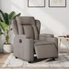 vidaXL Fauteuil inclinable électrique Taupe Tissu
