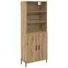 vidaXL Haut Armoire Ch&ecirc;ne artisanal 69,5 x 32,5 x 180 cm