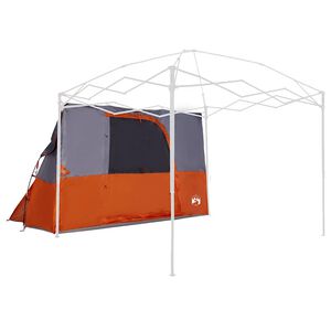 vidaXL Tente int&eacute;rieure Gris et orange 280 x 220 x 176 cm taffetas