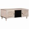 vidaXL Table basse Blanc Blanchi 100 x 54 x 40 cm