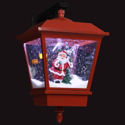 vidaXL Lampe murale de Noël lumières LED et Père Noël Rouge 40x27x45cm