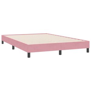 vidaXL Cadre de lit sans matelas rose 140x220 cm velours