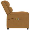 vidaXL Fauteuil &eacute;lectrique de massage Marron Velours