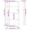 vidaXL Portail de jardin 100x200 cm en acier Corten